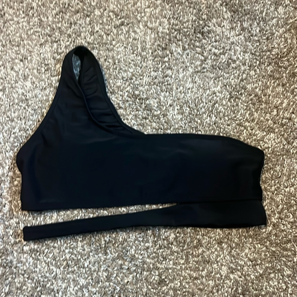 black shein bikini top size small